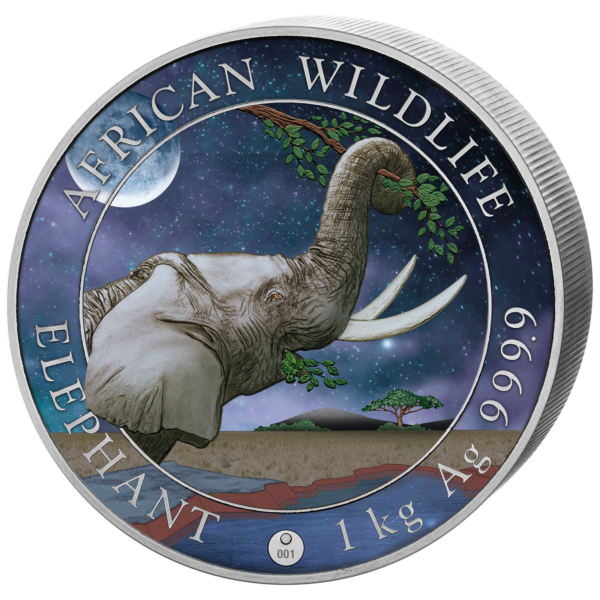 2000 Sh Elefant 1 Kg Ag Giant Moon 2023 – Bild 2