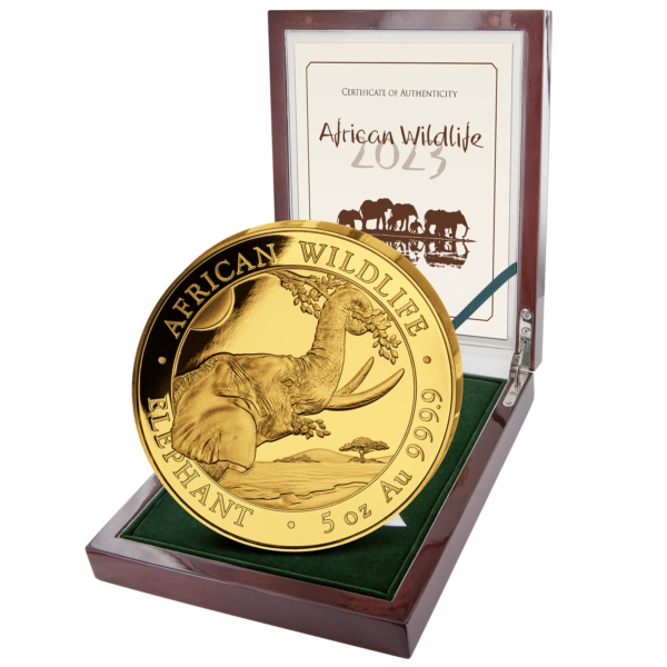 1500 Sh Elefant 5 oz Au 2023 – Bild 3