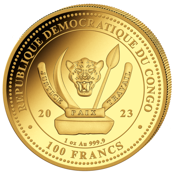 100 Fr Rochen 1 oz Au 2023 – Bild 2