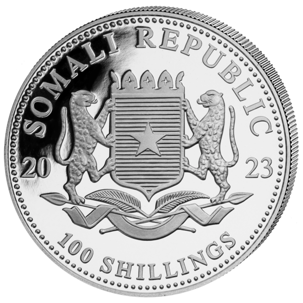 100 Sh Leopard 1 oz Ag 2023 – Bild 2