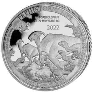 20 Fr Parasaurolophus 1 oz Ag 2022