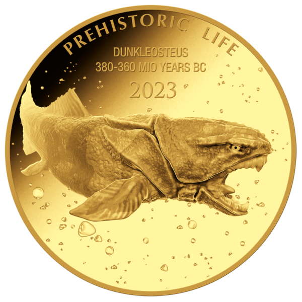 100 Fr Dunkleosteus 0,5g Au 2023