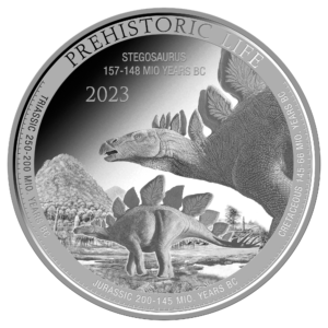 20 Fr Stegosaurus 1 oz Ag 2023