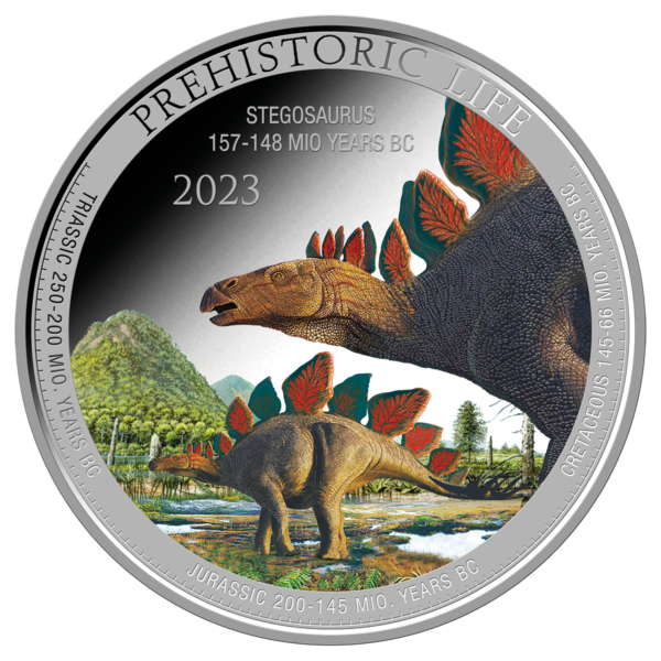 20 Fr Stegosaurus Farbapplikation 2023