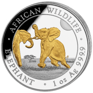100 Sh Elefant Goldveredelung 2024