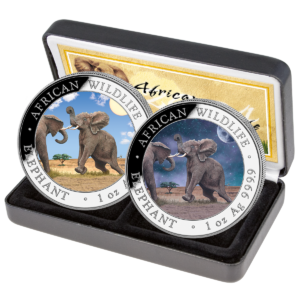 2 x100 Sh Elefant "Tag & Nacht" 2024