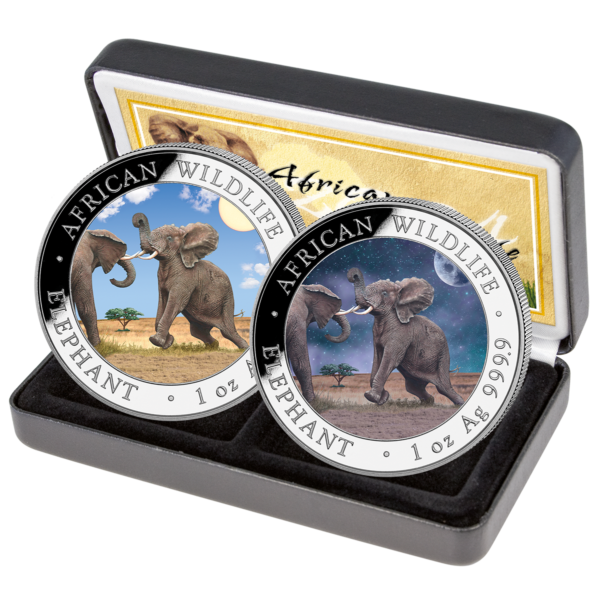 2 x100 Sh Elefant "Tag & Nacht" 2024