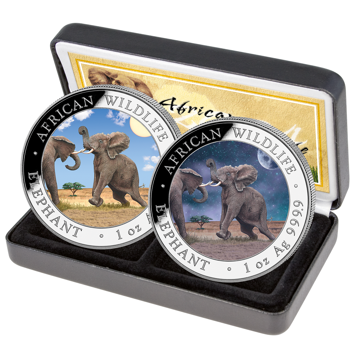 2 x100 Sh Elefant "Tag & Nacht" 2024