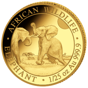 50 Sh Elefant 1/25 oz Au 2024