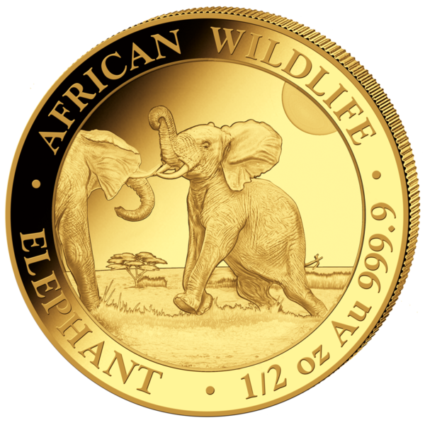 500 Sh Elefant 1/2 oz Au 2024